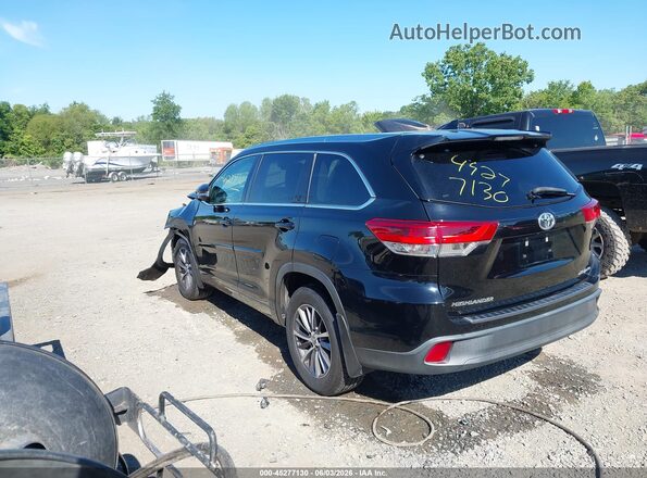 5TDJZRFH7JS879183 2018 TOYOTA HIGHLANDER Черный Задняя левая четверть