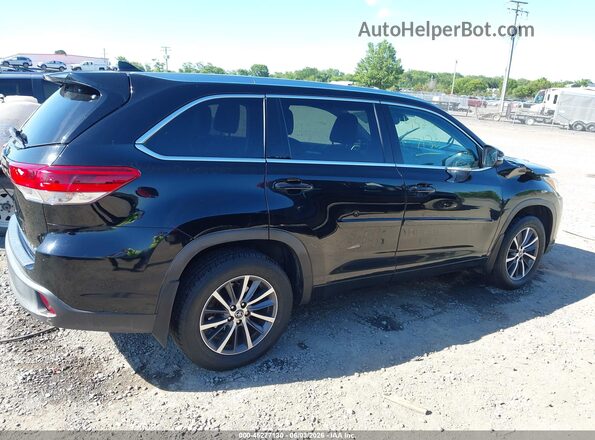 5TDJZRFH7JS879183 2018 TOYOTA HIGHLANDER Черный Вид задней части салона
