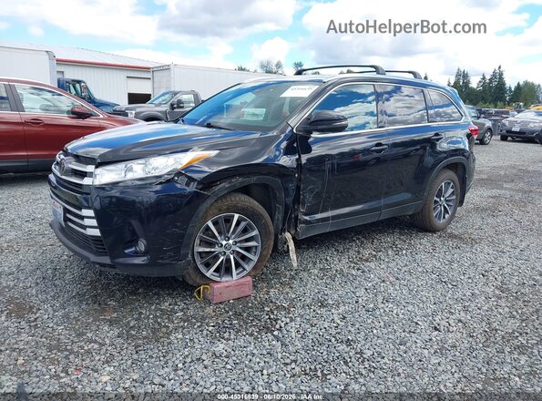 5TDJZRFH7KS924219 2019 TOYOTA HIGHLANDER Black Front left