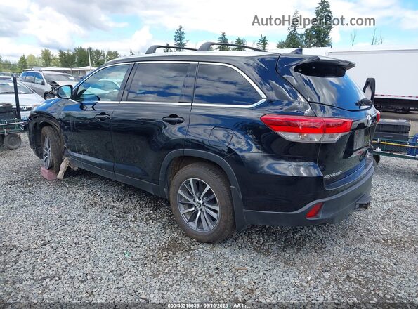 5TDJZRFH7KS924219 2019 TOYOTA HIGHLANDER Black Rear left