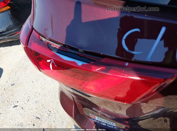 5TDJZRFH7KS986946 2019 TOYOTA HIGHLANDER Burgundy 