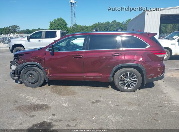 5TDJZRFH8HS369189 2017 TOYOTA HIGHLANDER Red Սալոնի 360 աստիճան տեսք