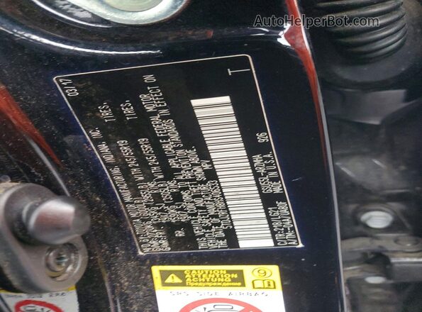 5TDJZRFH8HS406533 2017 TOYOTA HIGHLANDER Black Вид підкапотного простору