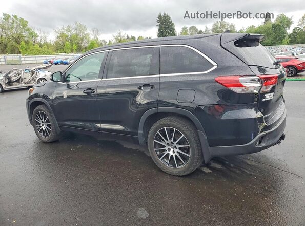5TDJZRFH8HS406533 2017 TOYOTA HIGHLANDER Black Задня ліва чверть