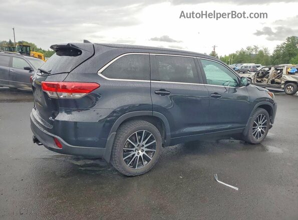 5TDJZRFH8HS406533 2017 TOYOTA HIGHLANDER Black Задня права чверть