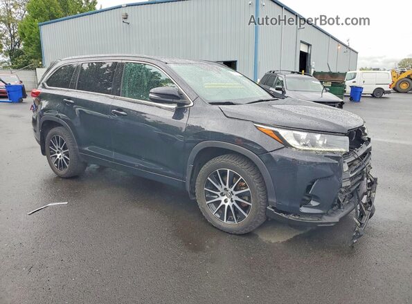 5TDJZRFH8HS406533 2017 TOYOTA HIGHLANDER Black Передня права чверть