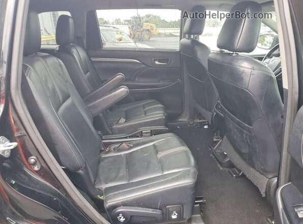5TDJZRFH8HS406533 2017 TOYOTA HIGHLANDER Black Вид задніх сидінь