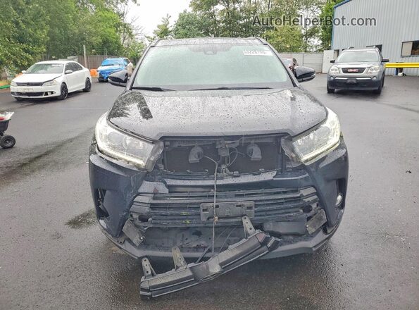 5TDJZRFH8HS406533 2017 TOYOTA HIGHLANDER Black Вид спереду
