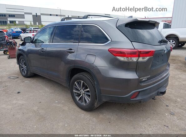 5TDJZRFH8JS523194 2018 TOYOTA HIGHLANDER Gray უკანა მარცხენა
