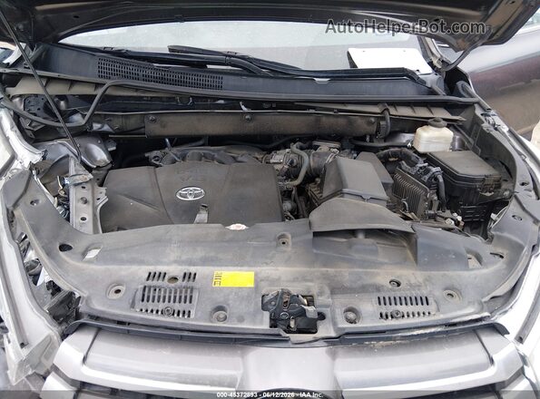 5TDJZRFH8JS523194 2018 TOYOTA HIGHLANDER Gray უკანა ხედი