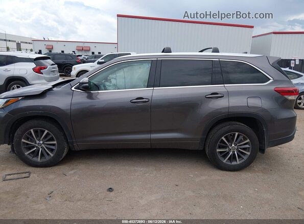 5TDJZRFH8JS523194 2018 TOYOTA HIGHLANDER Gray სალონის 360-გრადუსიანი ხედი