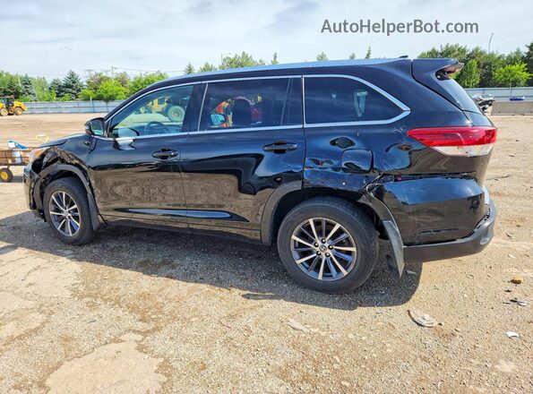 5TDJZRFH8JS546040 2018 TOYOTA HIGHLANDER Black Trasero izquierdo