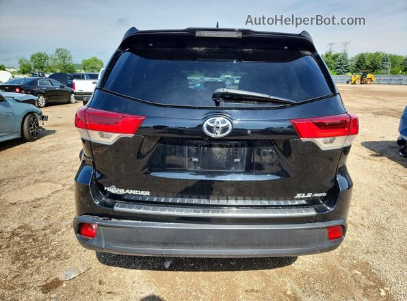 5TDJZRFH8JS546040 2018 TOYOTA HIGHLANDER Black Vista trasera