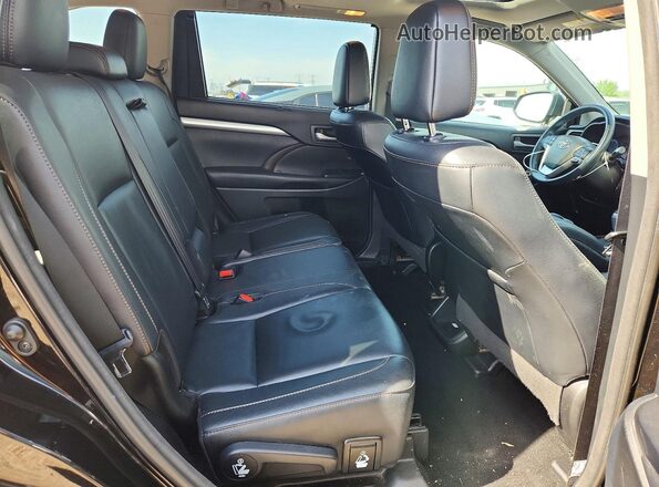 5TDJZRFH8JS546040 2018 TOYOTA HIGHLANDER Black Vista de los asientos traseros
