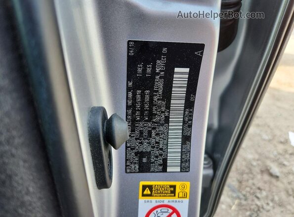 5TDJZRFH8JS549259 2018 TOYOTA HIGHLANDER Silver 