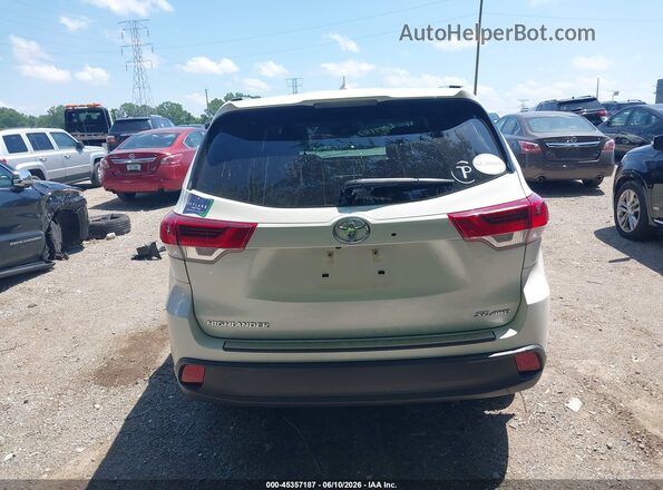 5TDJZRFH8JS555708 2018 TOYOTA HIGHLANDER White 
