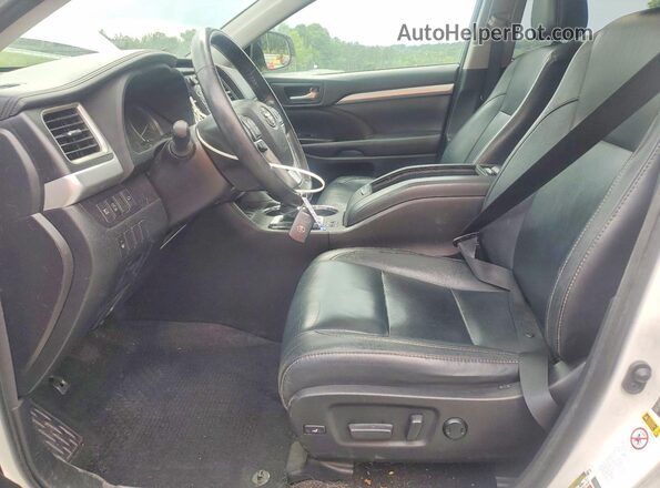 5TDJZRFH8JS876356 2018 TOYOTA HIGHLANDER Белый Вид салона спереди