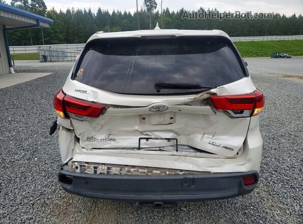 5TDJZRFH8JS876356 2018 TOYOTA HIGHLANDER Белый Вид сзади