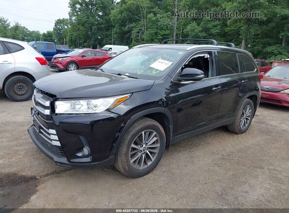 5TDJZRFH8KS626181 2019 TOYOTA HIGHLANDER Черный Передняя левая четверть