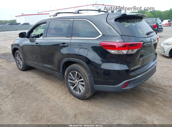5TDJZRFH8KS626181 2019 TOYOTA HIGHLANDER Черный Задняя левая четверть