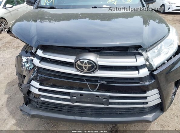 5TDJZRFH8KS626181 2019 TOYOTA HIGHLANDER Черный Вид сзади