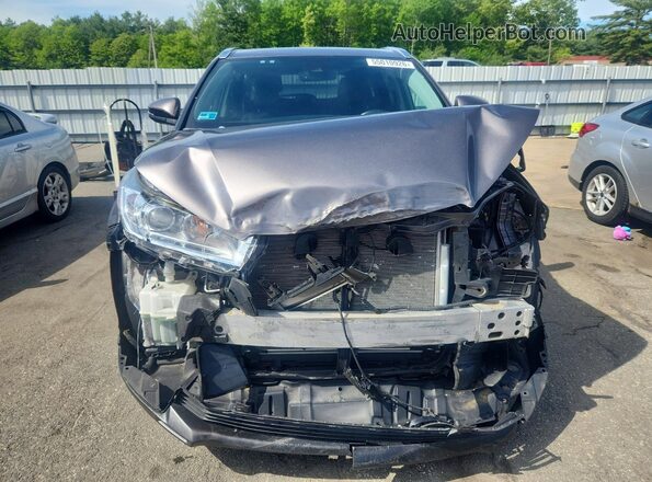 5TDJZRFH8KS915464 2019 TOYOTA HIGHLANDER Silver Front view