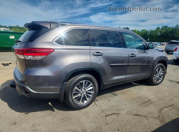 5TDJZRFH8KS915464 2019 TOYOTA HIGHLANDER Silver Rear right