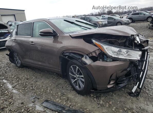 5TDJZRFH9HS424815 2017 TOYOTA HIGHLANDER Brown Առջևի աջ