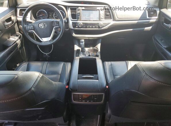 5TDJZRFH9HS461038 2017 TOYOTA HIGHLANDER Silver Առջևի վահանակի տեսք