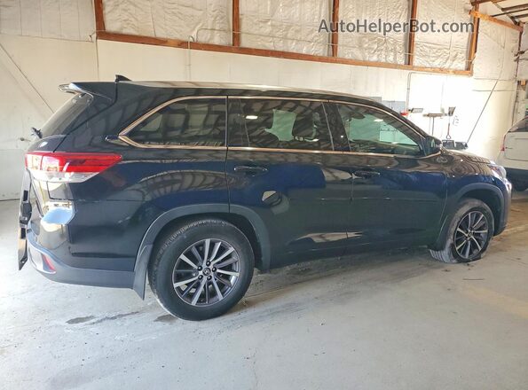 5TDJZRFH9HS510853 2017 TOYOTA HIGHLANDER Black Trasero derecho