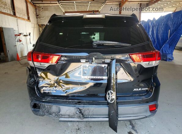 5TDJZRFH9HS510853 2017 TOYOTA HIGHLANDER Black Vista trasera