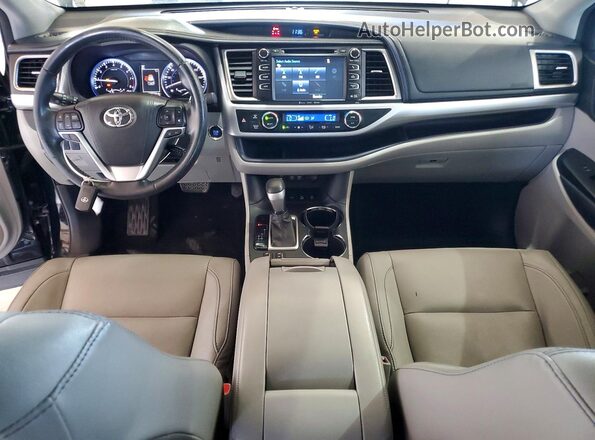 5TDJZRFH9HS510853 2017 TOYOTA HIGHLANDER Black Vista del salpicadero