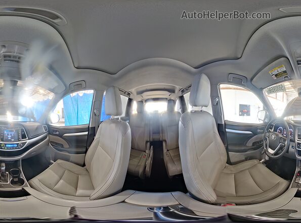 5TDJZRFH9HS510853 2017 TOYOTA HIGHLANDER Black Vista interior de 360 grados