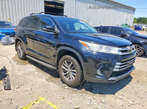 5TDJZRFH9JS555457 2018 TOYOTA HIGHLANDER Black Przód prawy