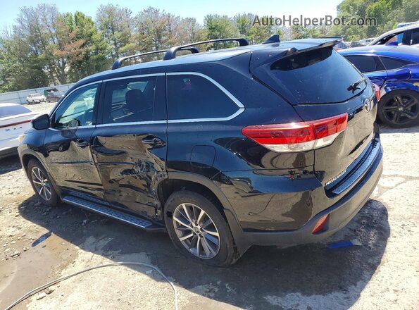 5TDJZRFH9JS555457 2018 TOYOTA HIGHLANDER Black Tył lewy