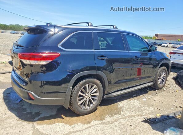 5TDJZRFH9JS555457 2018 TOYOTA HIGHLANDER Black Tył prawy