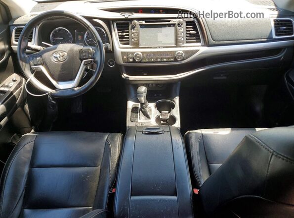 5TDJZRFH9JS555457 2018 TOYOTA HIGHLANDER Black Widok deski rozdzielczej