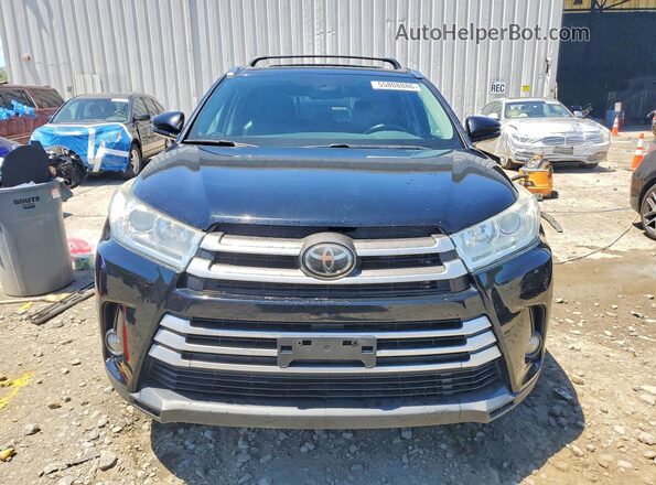 5TDJZRFH9JS555457 2018 TOYOTA HIGHLANDER Black Widok z przodu