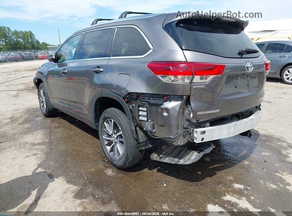 5TDJZRFH9JS818725 2018 TOYOTA HIGHLANDER Gray Rear left