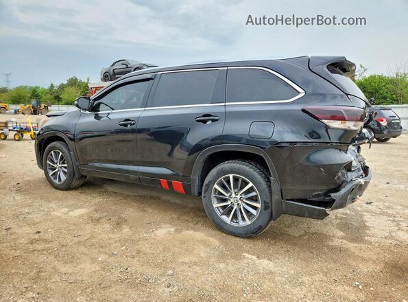 5TDJZRFH9JS887267 2018 TOYOTA HIGHLANDER Black Trasero izquierdo