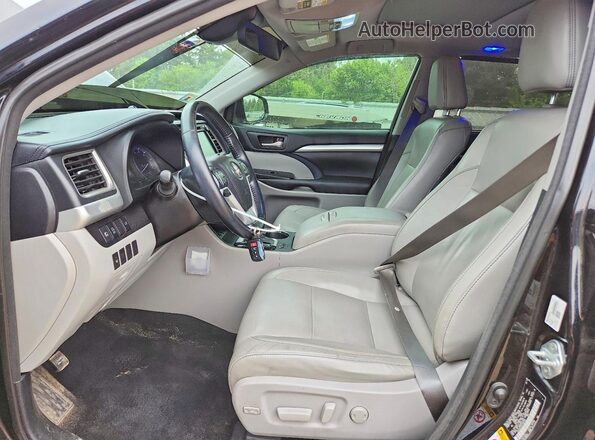 5TDJZRFH9JS887267 2018 TOYOTA HIGHLANDER Black Vista interior delantera