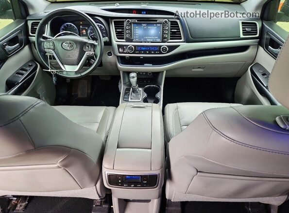 5TDJZRFH9JS887267 2018 TOYOTA HIGHLANDER Black Vista del salpicadero