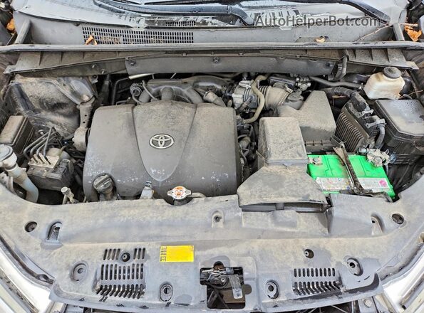 5TDJZRFH9JS887267 2018 TOYOTA HIGHLANDER Black Vista del compartimento del motor