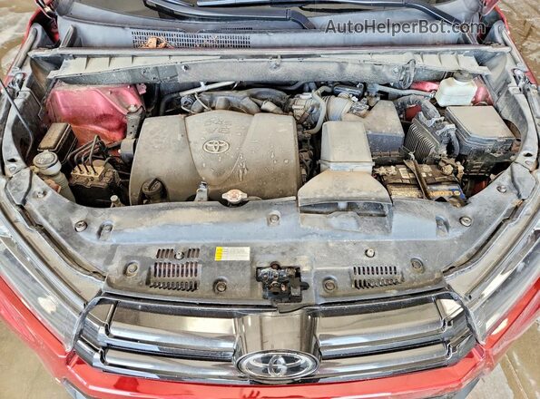 5TDJZRFH9KS625623 2019 TOYOTA HIGHLANDER Maroon Engine compartment view