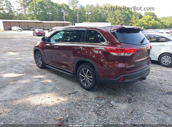5TDJZRFHXHS449349 2017 TOYOTA HIGHLANDER Red Trasero izquierdo
