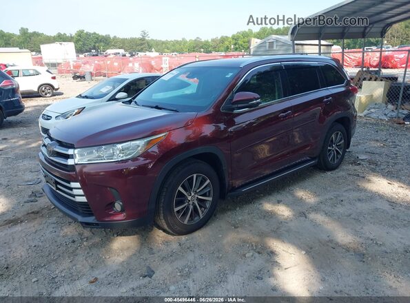 5TDJZRFHXHS449349 2017 TOYOTA HIGHLANDER Red Vista tres cuartos delantera izquierda