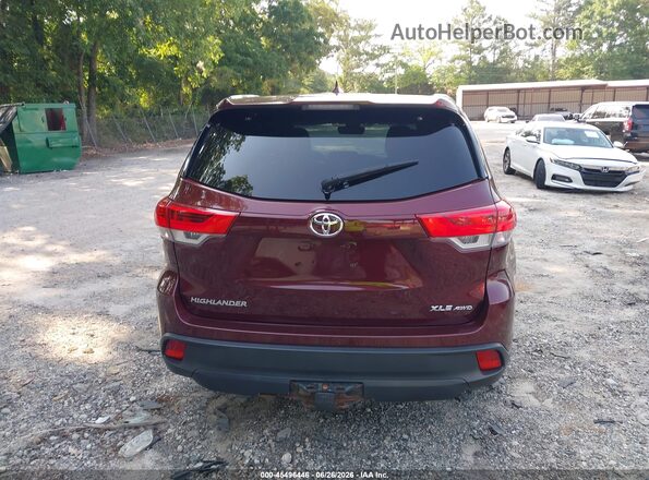 5TDJZRFHXHS449349 2017 TOYOTA HIGHLANDER Red 