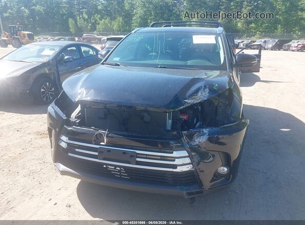 5TDJZRFHXJS531149 2018 TOYOTA HIGHLANDER Black წინა ხედი