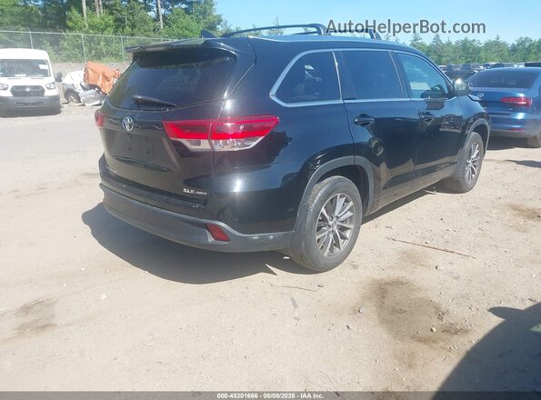 5TDJZRFHXJS531149 2018 TOYOTA HIGHLANDER Black უკანა მარჯვენა