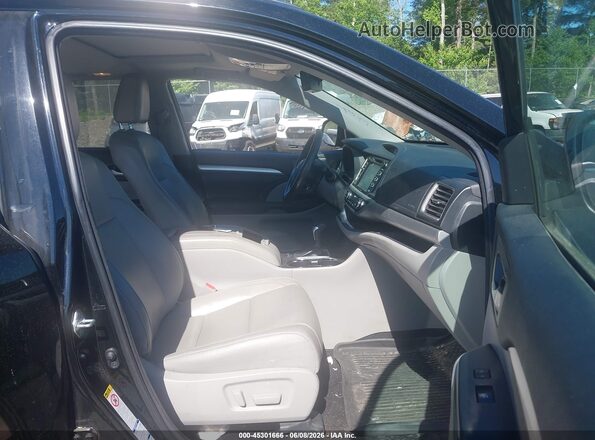 5TDJZRFHXJS531149 2018 TOYOTA HIGHLANDER Black წინა სალონის ხედი